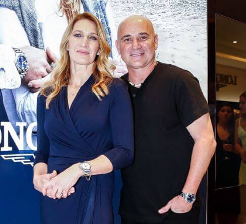 Jaz Elle Agassi’s parents Steffi Graf and Andre Agassi.